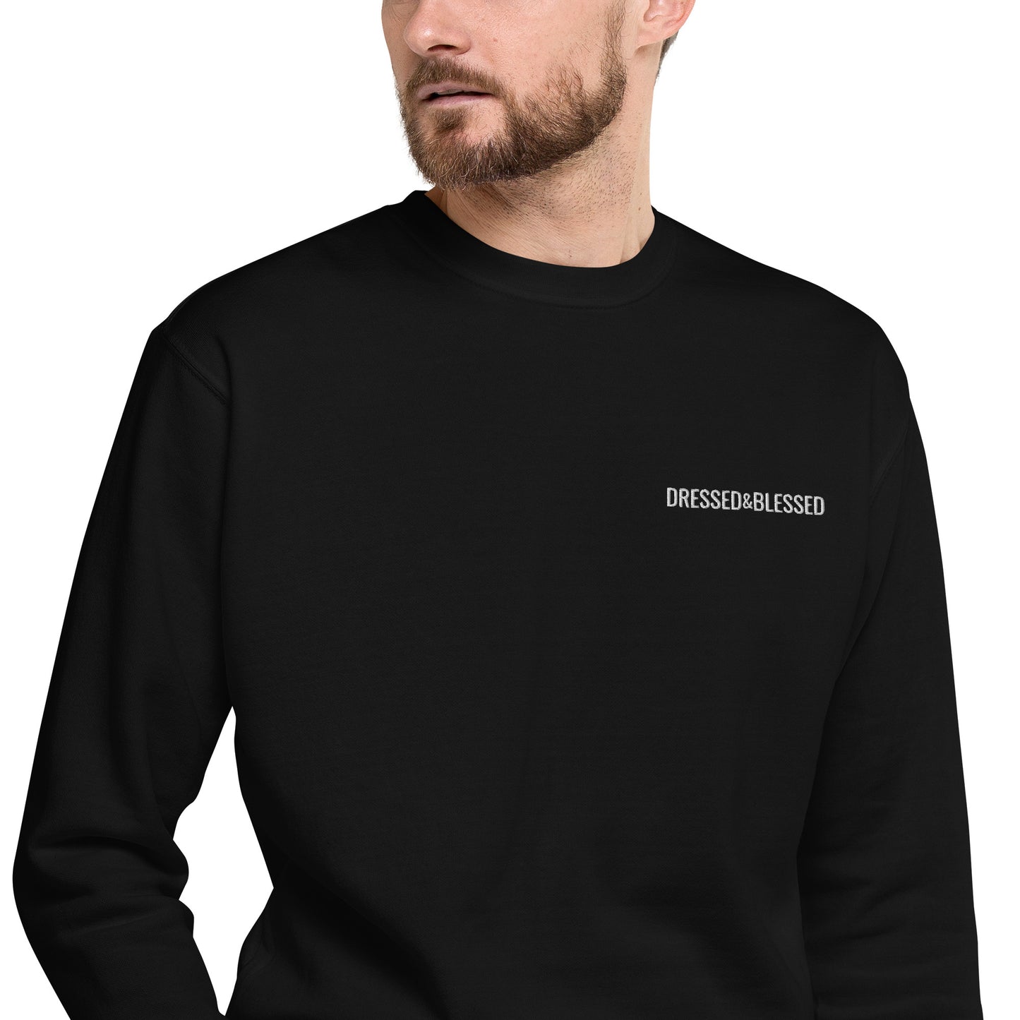 Counting Blessings Crewneck Sweatshirt - Black/Team Royal/Vintage Black