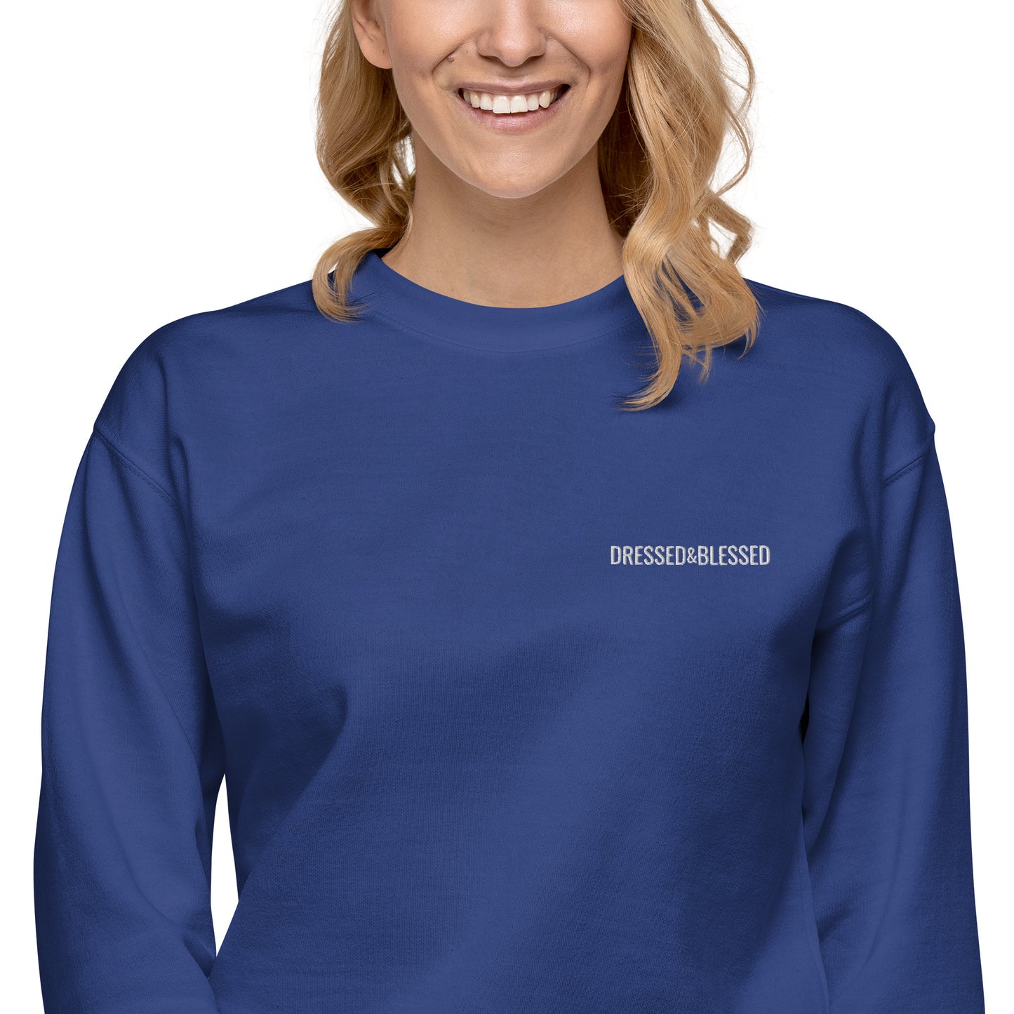 Counting Blessings Crewneck Sweatshirt - Black/Team Royal/Vintage Black